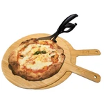Set Of 2 Deluxe Pizza Serving Board 14 With Ez Scissors. Fixed Price $58.17.