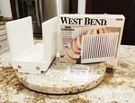 West Bend 6600X Bread Loaf Slicing Guide Collapsible White Folding 17 Slots Bake. Fixed Price $29.50.