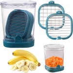 Fruit Slicer Cup Strawberry Cutter Stainless Steel Blade Banana Mushroom Chopper. Fixed Price $14.81.