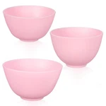 Pink Silicone Mixing Bowls Set Of 3 Durable Reusable Kitchen Dishware. Fixed Price $22.79.