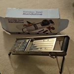 Twotwelve Stainless Steel Manual Mandoline Food Slicer 90737 Sath Silver Black. Fixed Price $7.00.