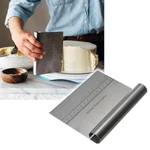 Stainless Steel Dough Scraper Cutter Bench Tool Pizza Pastry Cake Baking. Fixed Price $7.99.