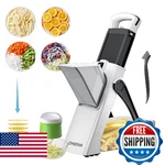 Safe Mandoline Slicer For Kitchen 6-IN-1 Vegetable Chopper Zucchini Spiralizer. Fixed Price $82.10.
