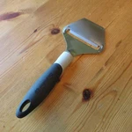 Calphalon Gadgets Dual Edge Cheese Plane Slicer Soft Silicone Grip Black Gray 9". Fixed Price $13.98.