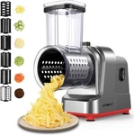 Atbkit VSQ-S6 Electric Cheese Grater, Salad Maker Different Shapes Of Blades. Fixed Price $39.99.