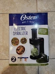 New! Open Box Black Oster Electric Spiralizer Easy To Use. Fixed Price $35.00.
