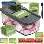 Ourokhome Mandolin Slicer For Kitchen Food, Hand Safe Vegetable Shredder With 6. Fixed Price $31.23.