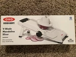 Oxo Good Grips Mandoline Slicer V-blade Straight Crinkle Julienne Adjustable. Fixed Price $55.00.