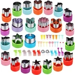 Vegetable Shapes Set, 24PCS, Mini Cookie Fruit Pastry. Fixed Price $15.99.