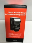Jamar Manual Soap & Sanitizer Dispenser Black With Stainless Steel SF970BKSS. Fixed Price $23.50.