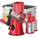 Rotary Cheese Grater & Mandoline Slicer With 3 Blades For Vegetables Nuts. Fixed Price $40.07.