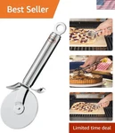 12718 Stainless Steel Round-handle Pizza Cutter Wheel With Thumb Leverage 7.9.... Fixed Price $47.99.