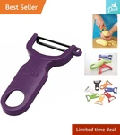 Kuhn Rikon Purple Carbon Steel Peeler - Perfect For Culinary Beginners & Pros. Fixed Price $18.04.