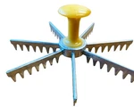Norpro 7 Piece Cake/pie Divider Made In Taiwan Used Cutter Slicer. Fixed Price $9.99.