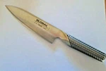 Global Cromova 18 Stainless Steel G-58 Yoshikin, Japan, 6'' Blade,used. Fixed Price $74.99.