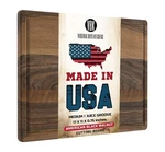 Virginia Boys Kitchens Usa Black Walnut Wood Cutting Board 17X11 Butcher Block. Fixed Price $158.61.