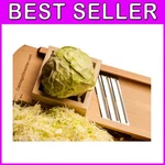 Fast & Effective Wooden Mandoline Slicer With Finger Protection - Made Poland. Fixed Price $158.39.
