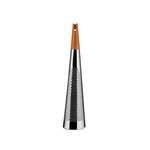 Alessi Todo Giant Cheese And Nutmeg Grater In Steel Wood, Silver. Fixed Price $135.06.