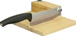 Kitchendao Basic Cutter 6" 3CR13 Steel Blade Black Rubber Handle Wooden Base. Fixed Price $32.29.