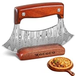 Rococo Pizza Cutter Ulu Knife Full Tang Mezzaluna Rocker. Fixed Price $152.97.