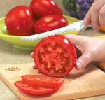 Rada Tomato Slicer Knife Dual Serrated 5" Blade Usa Made Cutlery L/r Silver R126. Fixed Price $9.95.