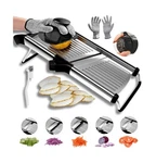 Groa Adjustable Mandoline Slicer For Kitchen French Fry Cutter, Po... Fas. Fixed Price $44.39.