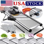 Stainless Steel Mandoline Slicer 5-SETTING Adjustable Vegetable & Meat Cutter. Fixed Price $26.99.