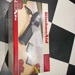 Kitchenaid 4 Piece Black Mandolins Slicer Set With Box. Fixed Price $25.00.