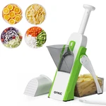 Qykic Safe Mandoline Slicer 5 1 Vegetable Chopper Food Potato Cutter Strips. Fixed Price $60.06.