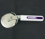 Wayfair Wheel Pizza Cutter Slicer White Purple Handle Sturdy Stainless Steel. Fixed Price $7.07.