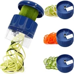 3 1 Vegetable Spiralizer Zoodle Maker Stainless Steel Blade Blue. Fixed Price $17.91.