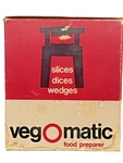Vtg 1969 Veg-o-matic Popeil Food Cutter Slices Dices W/ Original Box Instruction. Fixed Price $24.95.
