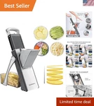 Upgrade Safe Mandoline Slicer, Multi Vegetable Chopper, Potato Vegeta.... Fixed Price $81.22.