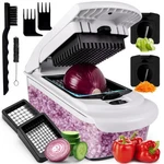 Multipurpose Vegetable Chopper & Spiralizer, Heavy Duty Manual Food Slicer Dicer. Fixed Price $29.87.