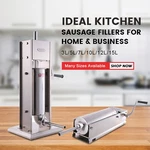 Hakka Sausage Stuffer 7LBS-32LBS Stainless Steel Meat Filler Speed Machine. Fixed Price $159.99.