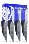 Steak Knives Set Of 4 5 Straight Blade Forged German Steel White Dalstrong. Fixed Price $209.99.