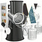 Cambom Rotary Cheese Grater Hand Crank Vegetable Shredder With 3 Blades. Fixed Price $27.99.