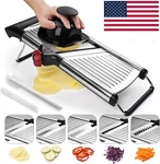 X Home Adjustable Mandoline Slicer Stainless Steel Vegetable Chopper Food Cutter. Fixed Price $29.99.
