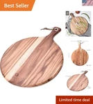 Durable Acacia Wood Pizza Paddle 16 X 12 Perfect For Entertaining & Serving. Fixed Price $37.99.