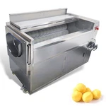 154LBS/70KG Automatic Brush Type Carrots&potato Rolling Peeling Machine 110V. Fixed Price $3091.66.