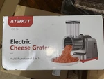Cheese Grater, Salad Maker With 6 Different Shapes Of Blades, 250W Slicer Shr.... Fixed Price $38.50.