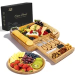 Bamboo Charcuterie Board Set With Accessories - Large Cheese Serving Tray Wit.... Fixed Price $55.76.