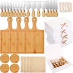 36 Pcs Baby Shower Prizes Winners 4 Set Cheese Board With Spoon Fork Butt.... Fixed Price $38.06.