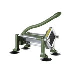 French Fry Cutter, Potato Slicer With 1/2-INCH And 3/8-INCH Stainless Steel Blad. Fixed Price $117.49.