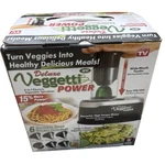 Ontel Veggetti Power Deluxe 6-IN-1 Electric Vegetable Spiralizer 17014 Automatic. Fixed Price $39.95.