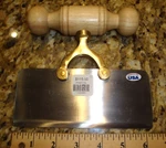 New Old Stock Item, Deluxe Heavy Duty, Hand Cheese Slicer/ Cutter, Brass+s-steel. Fixed Price $95.00.