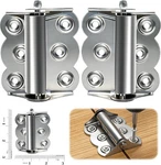 2 Pack Heavy Duty Self-closing Spring Hinges For Screen Doors, Stainless Steel. Fixed Price $14.55.