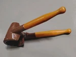 Spring Loaded Heavy Duty Nut Cracker Metal W/ Wood Handles Kitchen Gadget. Fixed Price $14.99.