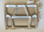 Metal Cafeteria Food Tray School Military Hospital Kid Lunch -new Old Stock. Fixed Price $24.95.