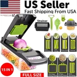 Veggie Chopper 15-IN-1 Food Dicer Slicer Cutter Onion Fruit Kitchen Tool. Fixed Price $32.69.